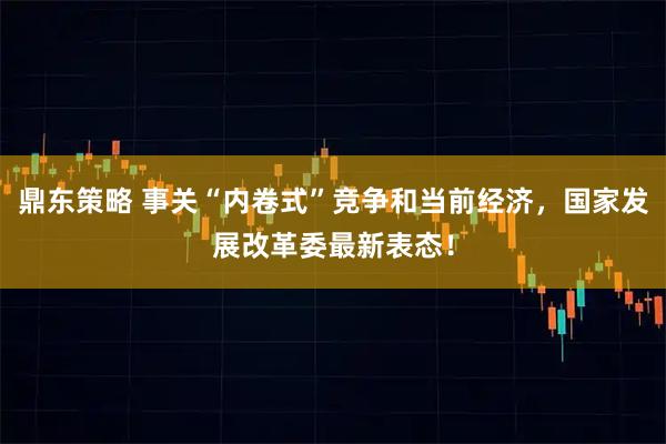 鼎东策略 事关“内卷式”竞争和当前经济,国家发展改革委最新表态!