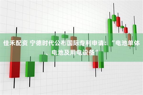 佳禾配资 宁德时代公布国际专利申请：“电池单体、电池及用电设备”